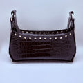 Margaret Black Croc Solid Strap