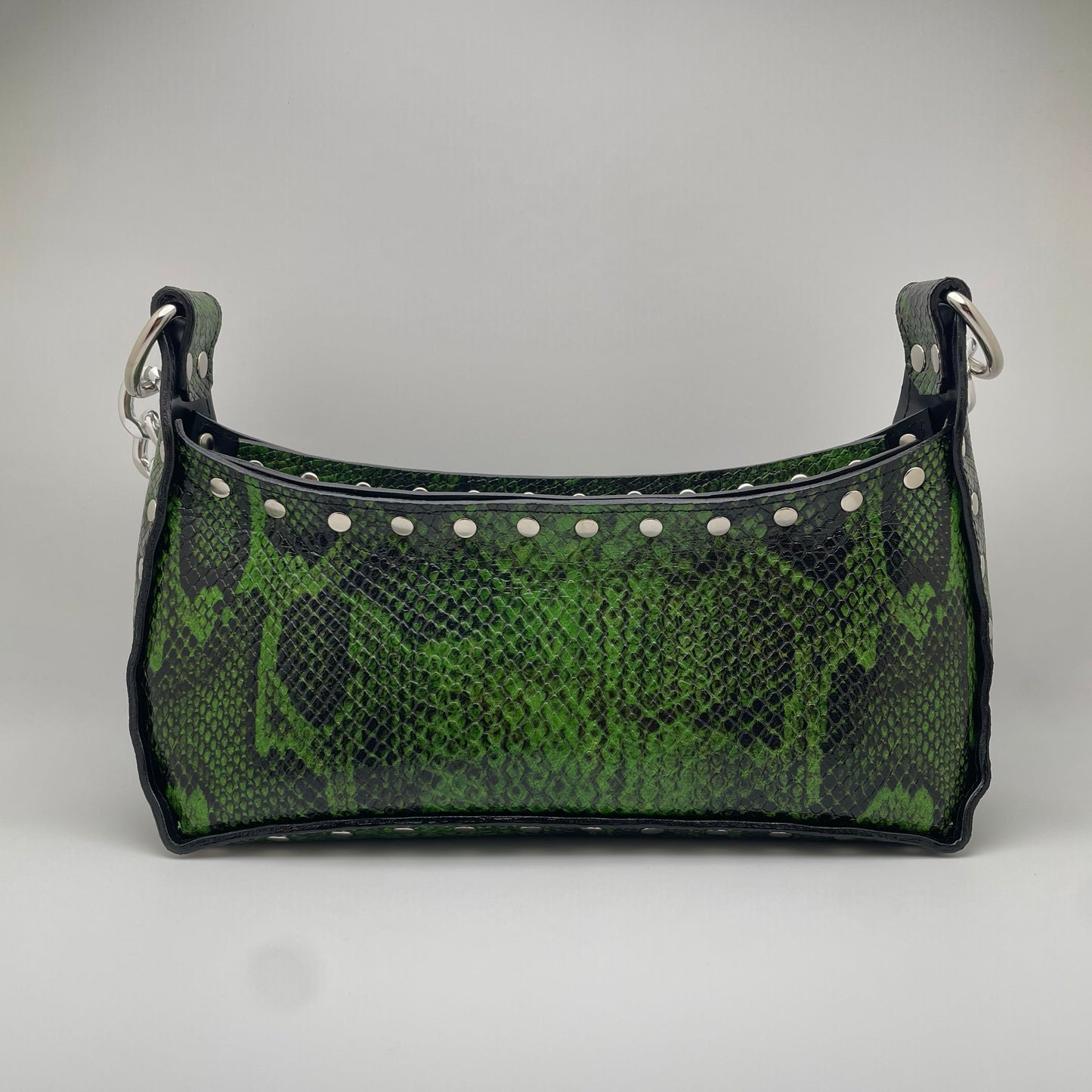 The Margaret Bag Green Python