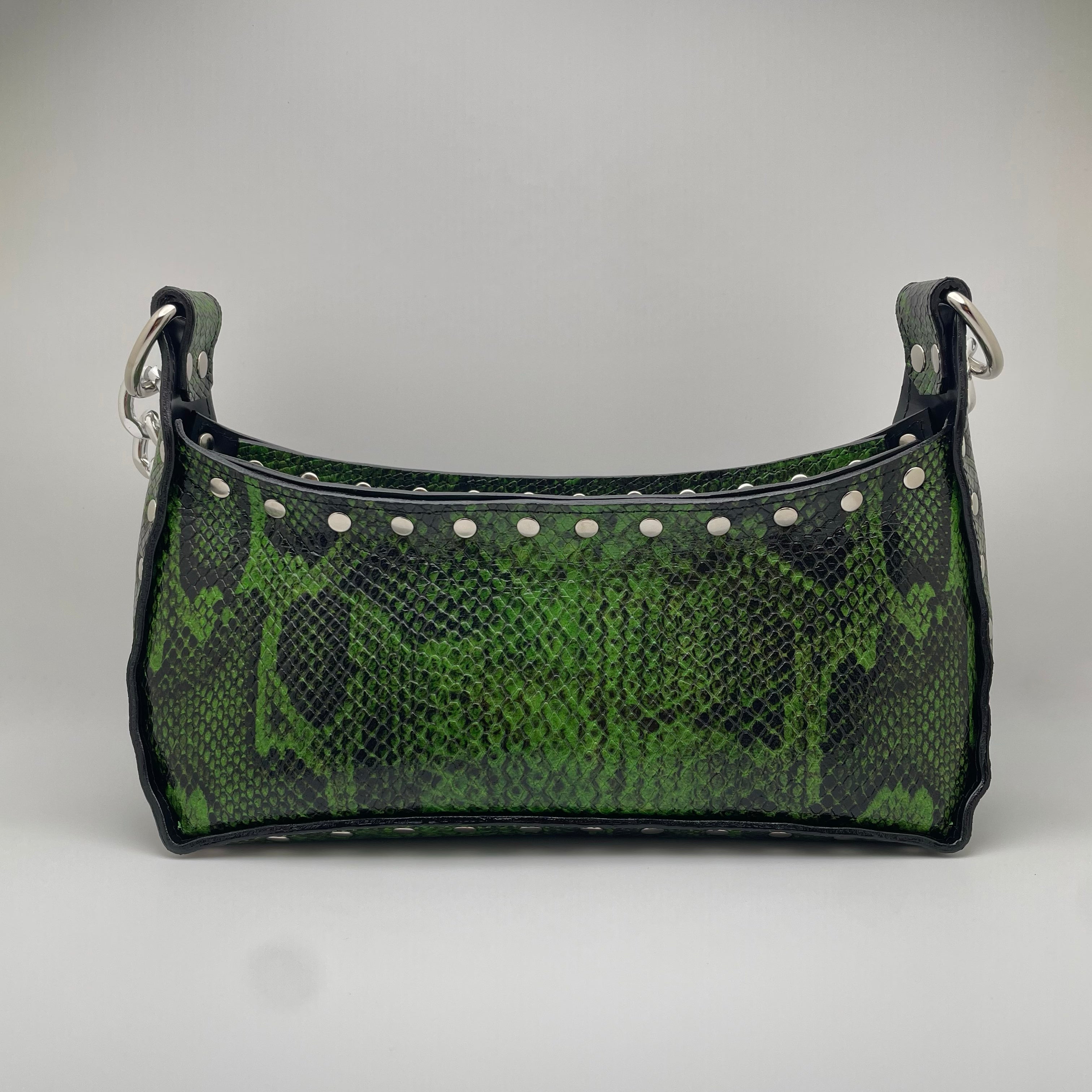 The Margaret Bag Green Python