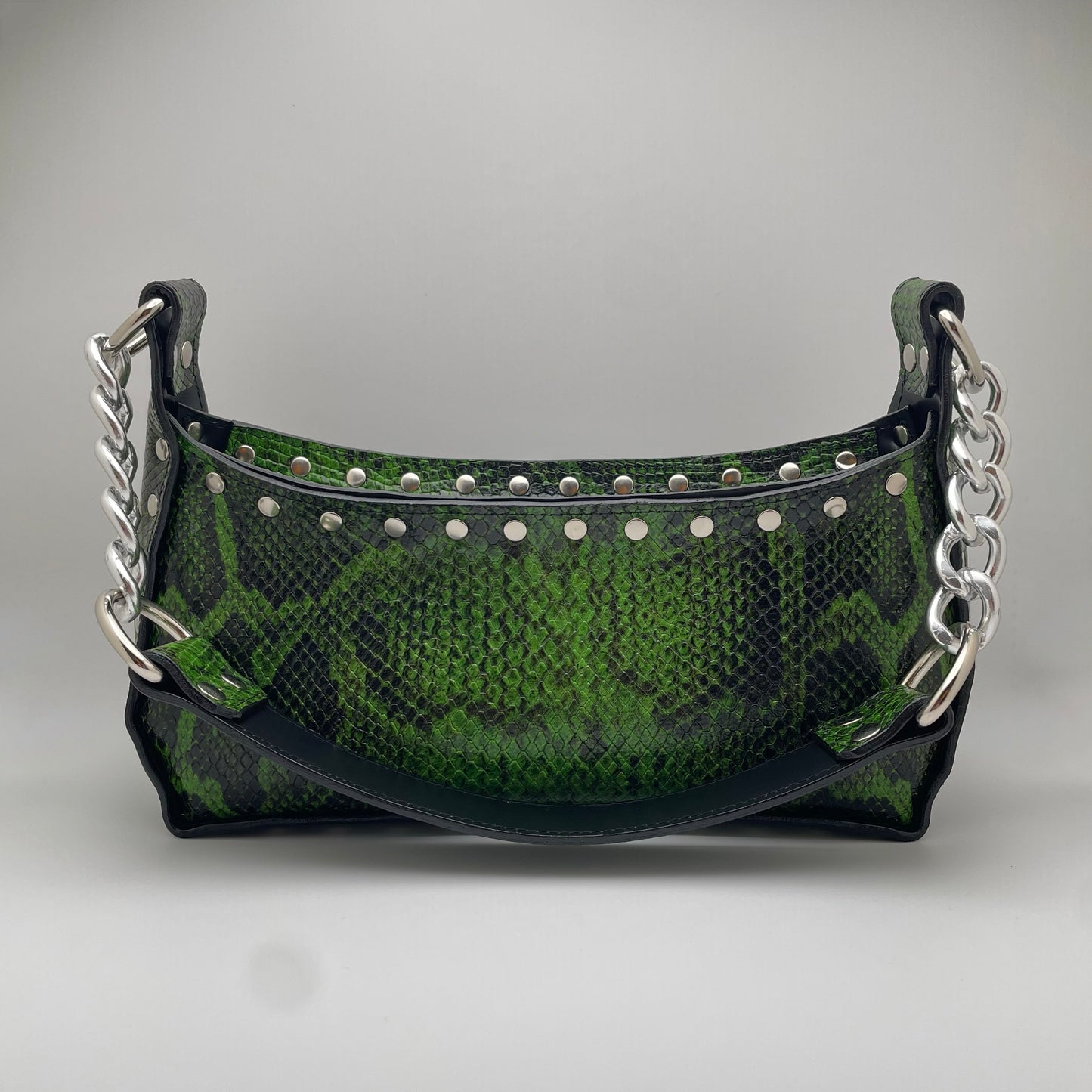 The Margaret Bag Green Python
